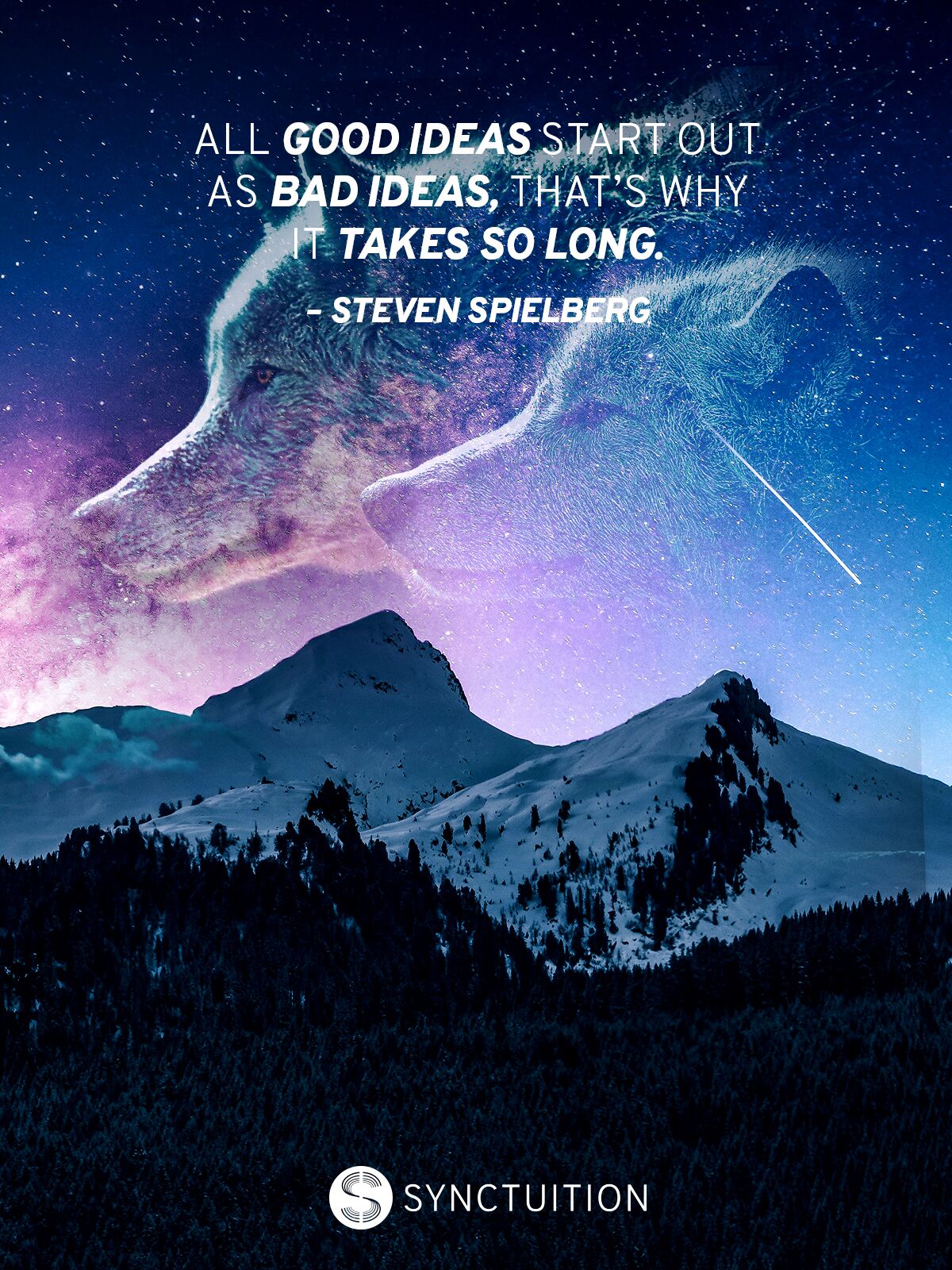 Quote of Steven Spielberg on good ideas on a magical realism scene